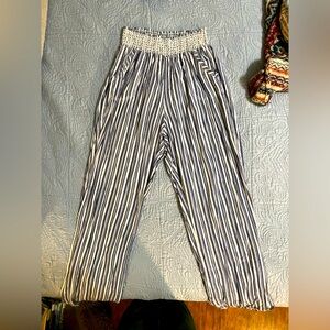 Guess striped flowy pants
